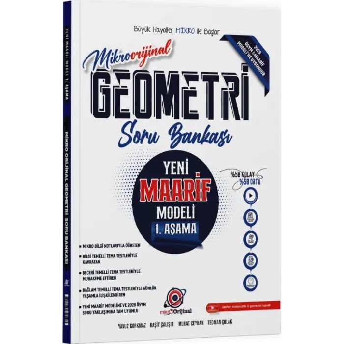 Orijinal Mikro Geometri Maarif Model 1. Aşama Soru Bankası