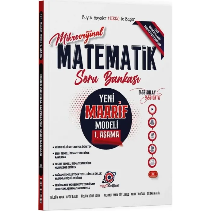 Orijinal Mikro Matematik Maarif Modeli 1. Aşama Soru Bankası