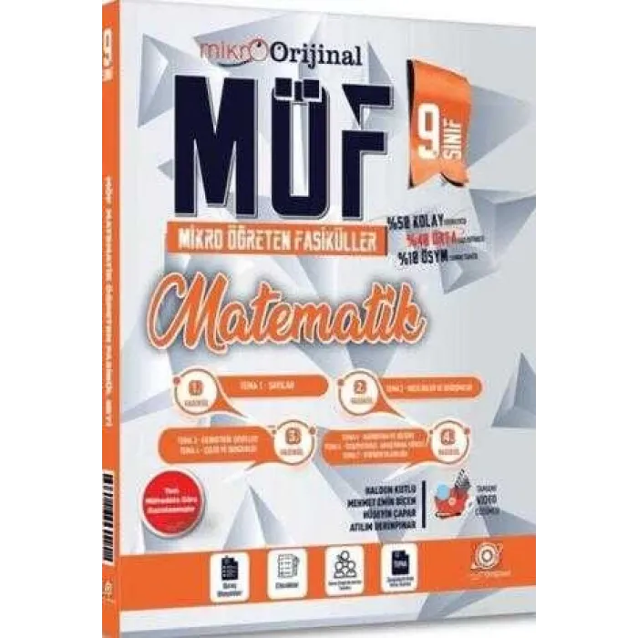Orijinal Yayınları 9. Sınıf Matematik MÖF Mikro Öğreten Fasiküller