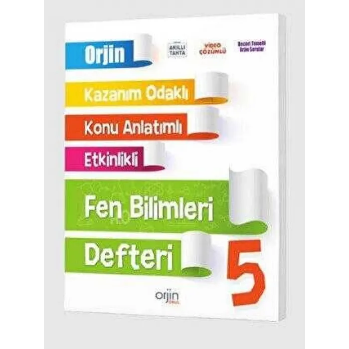 Orjin Kitap 5. Sınıf Fen Bilimleri Akıllı Defter