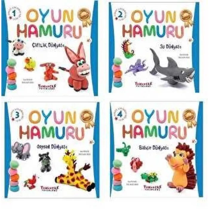 Oyun Hamuru Eğitim Seti-4 Kitap