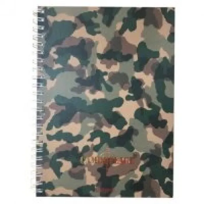 Özgün A4 Cilt Bezli Sert Kapak Sip.camuflage Defter Çizgili 120 Yaprak Ürün Kodu: 1618