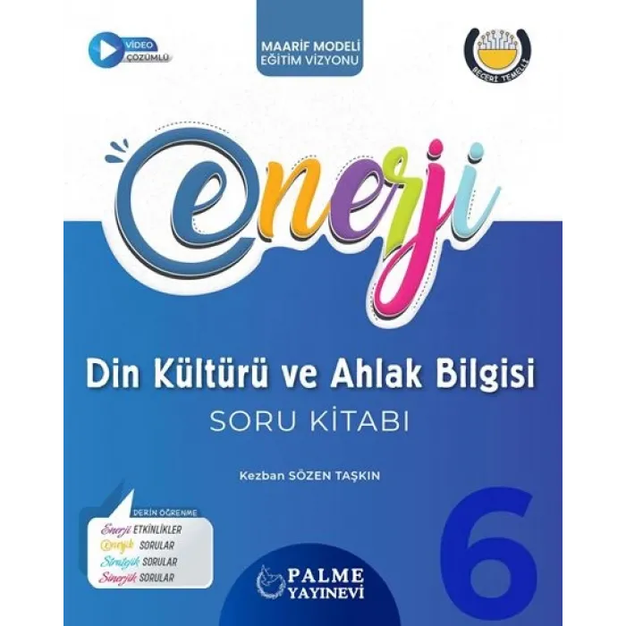 PALME 6.SINIF ENERJİ DİN KÜLTÜRÜ VE AHLAK BİLGİSİ SORU KİTABI *YENİ*