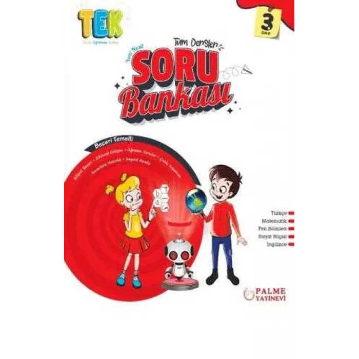 Palme Yayıncılık 3. Sınıf Tek Tüm Dersler Yeni Nesil Soru Bankası