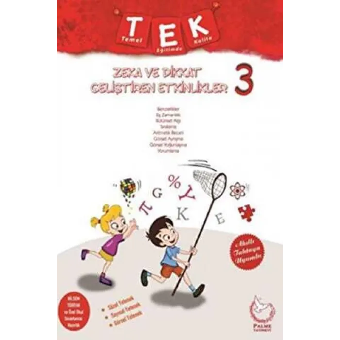 Palme Yayıncılık 3. Sınıf Zeka ve Dikkat Geliştiren Etkinlikler + Yaprak Test Hediyeli