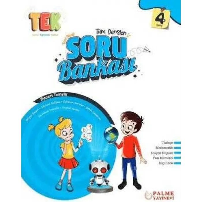 Palme Yayıncılık 4. Sınıf Tek Tüm Dersler Yeni Nesil Soru Bankası