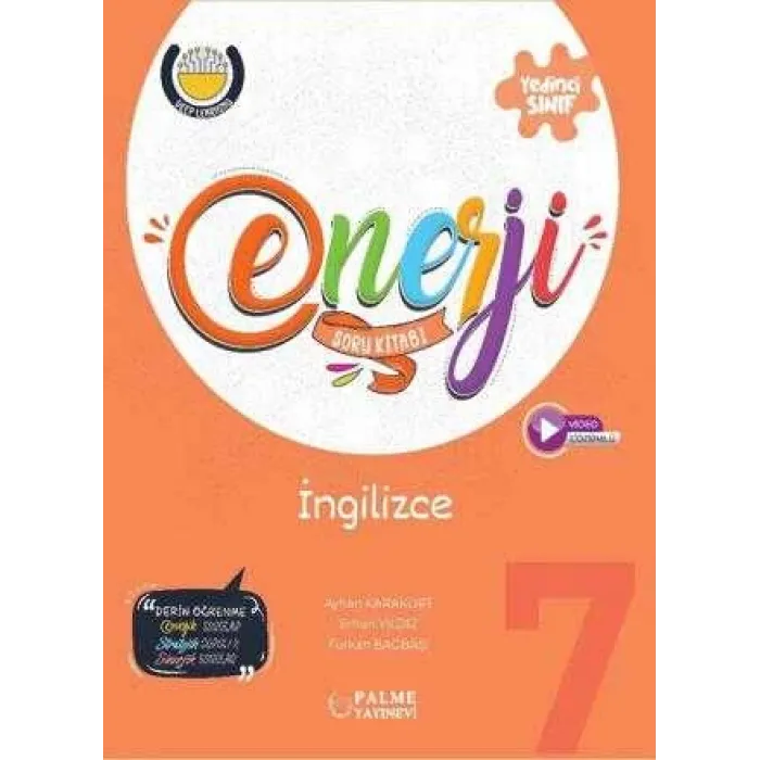 Palme Yayıncılık 7. Sınıf Enerji İngilizce Soru Kitabı