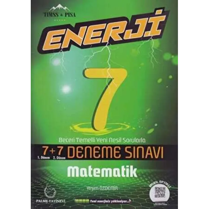 Palme Yayıncılık 7. Sınıf Matematik Enerji 7+7 Deneme Sınavı