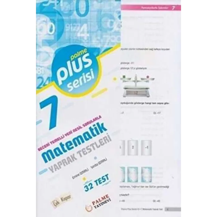 Palme Yayıncılık 7. Sınıf Plus Serisi Matematik Yaprak Test