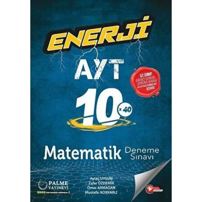Palme Yayıncılık - Bayilik Enerji AYT Matematik 10 Deneme Sınavı