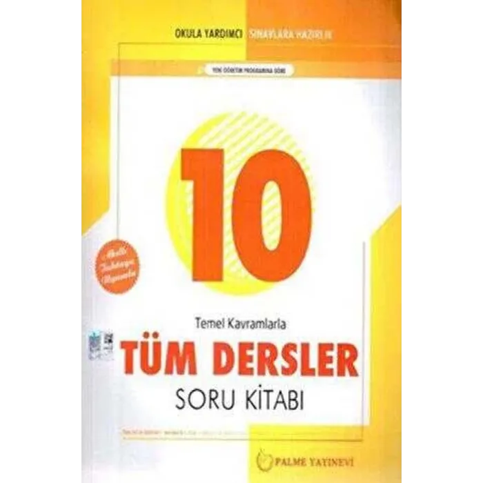 Palme Yayıncılık - Bayilik Palme 10. Sınıf Tüm Dersler Soru Kitabı