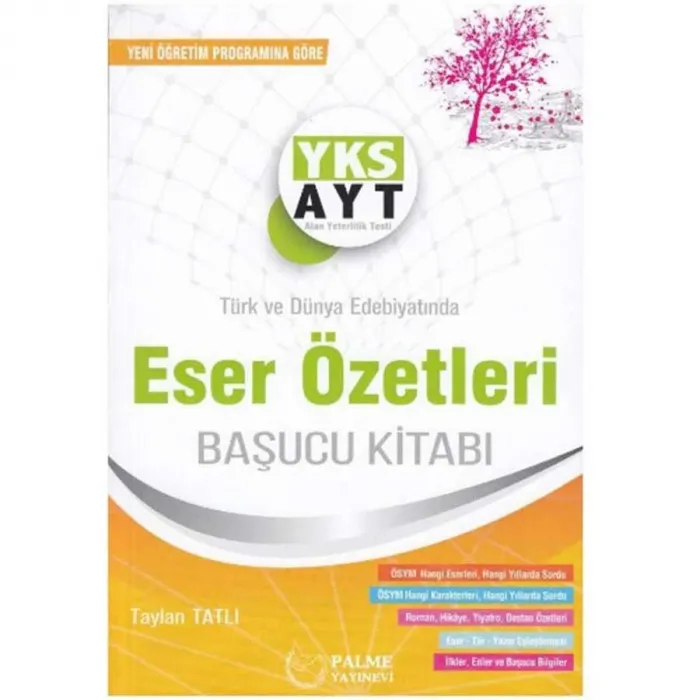 Palme Yayıncılık - Bayilik Palme YKS AYT Eser Özetleri Başucu Kitabı