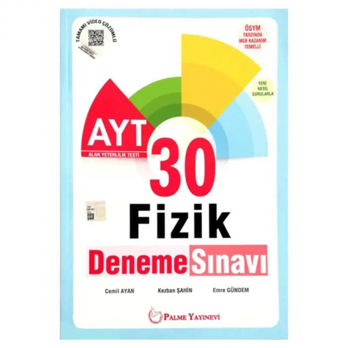 Palme Yayıncılık - Bayilik Palme YKS AYT Fizik 30 Deneme Sınavı