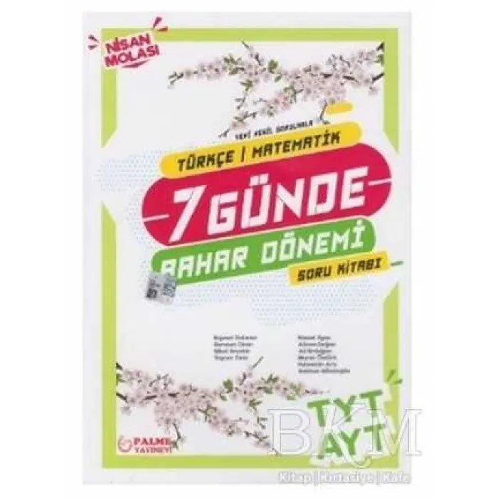 Palme Yayıncılık - Bayilik Palme YKS TYT AYT Türkçe Matematik 7 Günde Bahar Dönemi Soru Kitabı