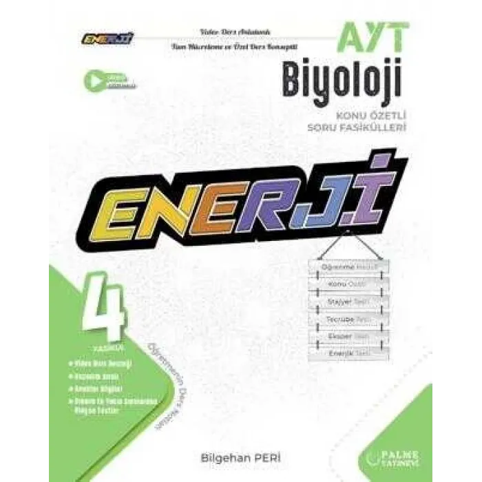 Palme Yayıncılık Enerji Ayt Biyoloji Konu Özetli Soru Fasikülleri