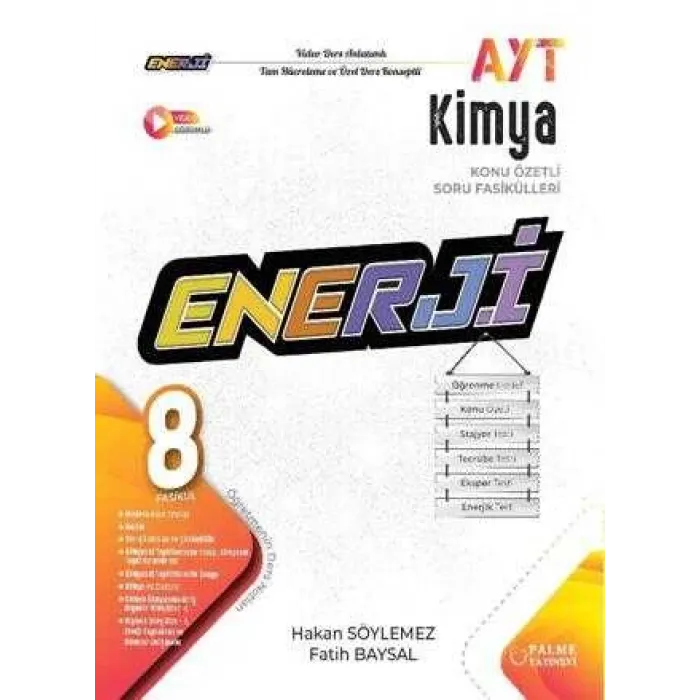 Palme Yayıncılık Enerji AYT Kimya Konu Özetli Soru Fasikülleri