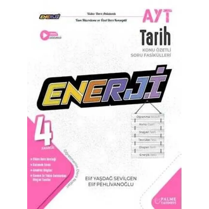 Palme Yayıncılık Enerji AYT Tarih Konu Özetli Soru Fasikülleri