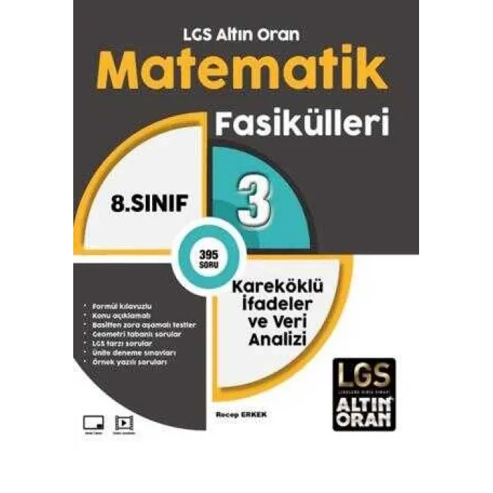 Palme Yayıncılık LGS Altın Oran Matematik Fasikülleri 3 Kareköklü İfadeler ve Veri Analizi