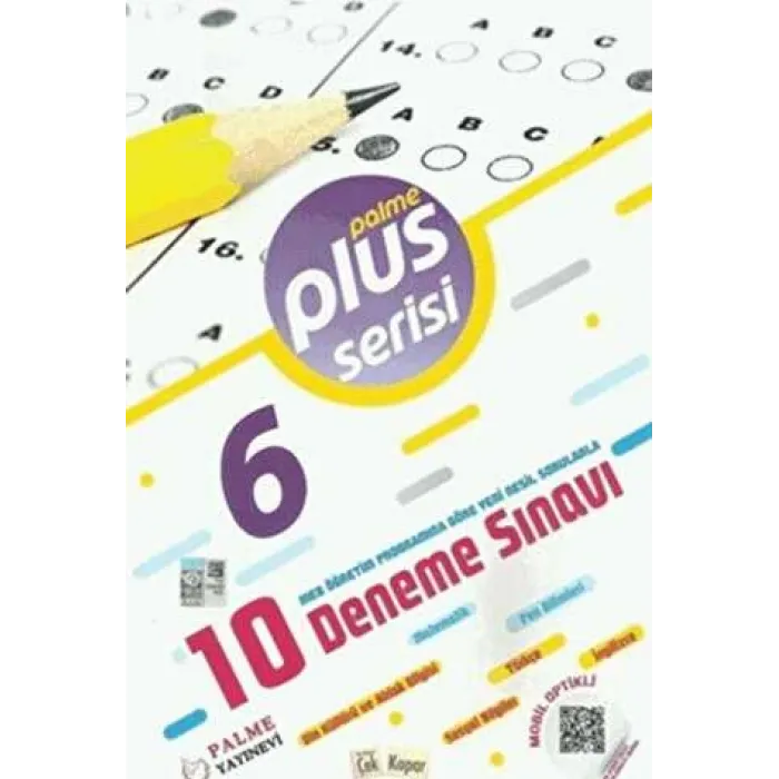 Palme Yayıncılık Palme 6. Sınıf 10 Deneme Sınavı Plus Serisi