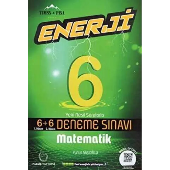 Palme Yayıncılık Palme 6. Sınıf Enerji Matematik 6+6 Deneme Sınavı