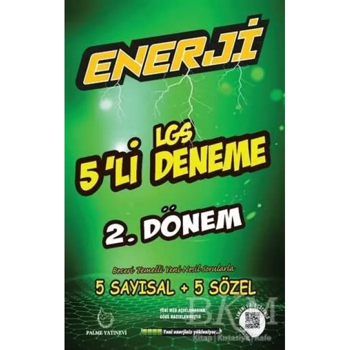 Palme Yayıncılık Palme 8. Sınıf Enerji LGS 2. Dönem 5`li Deneme