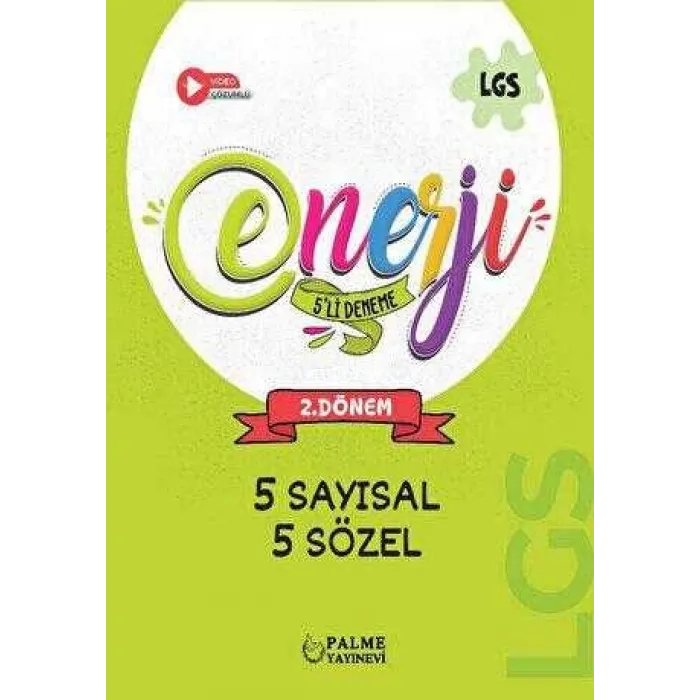Palme Yayıncılık Palme Enerji LGS 1. Dönem 5`li Deneme