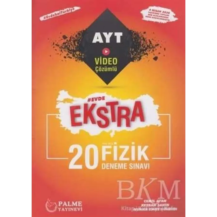 Palme Yayıncılık Palme YKS AYT Ekstra Fizik 20 Deneme Sınavı