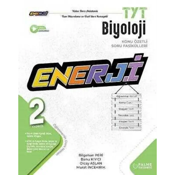 Palme Yayıncılık TYT Enerji Biyoloji Konu Özetli 2 Fasikül Soru Fasikülleri
