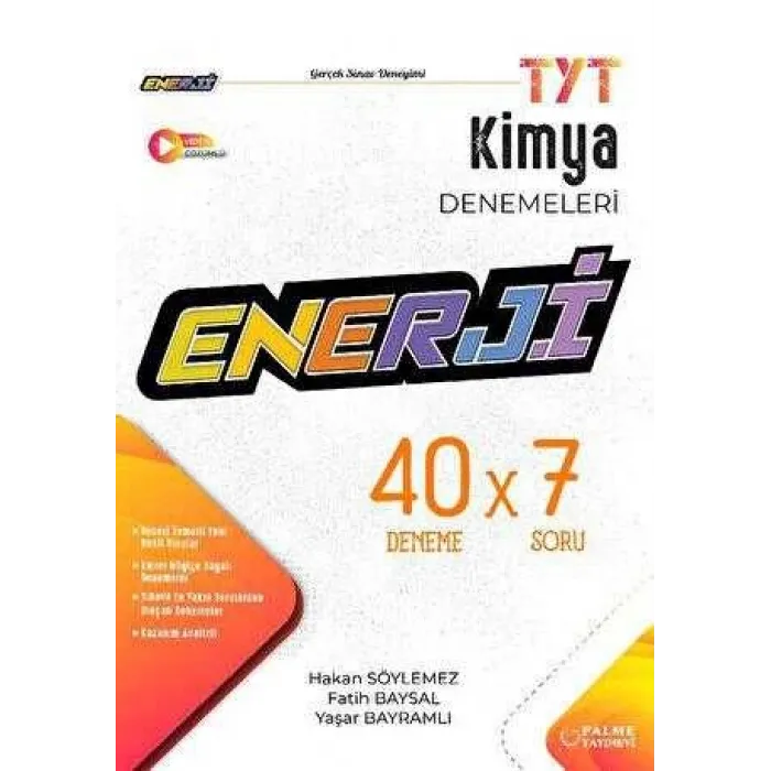 Palme Yayıncılık TYT Enerji Kimya 40 X 7 Deneme Kitabı