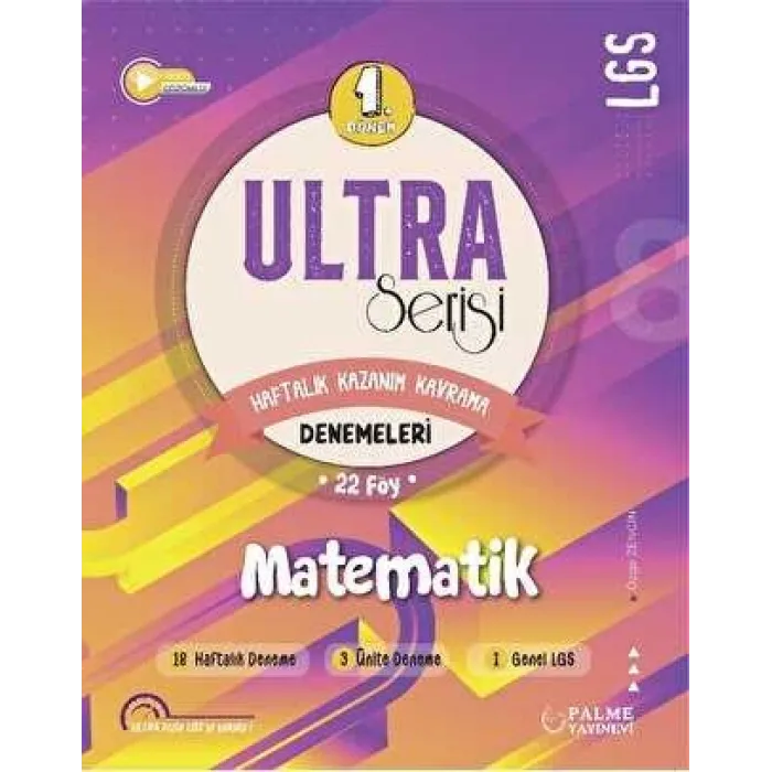 Palme Yayıncılık Ultra Serisi LGS 1.Dönem Matematik Denemeleri