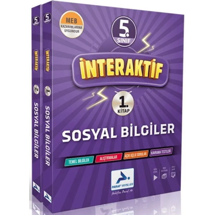 Paraf Yayınları 5. Sınıf İnteraktif Sosyal Bilgiler Soru Kütüphanesi