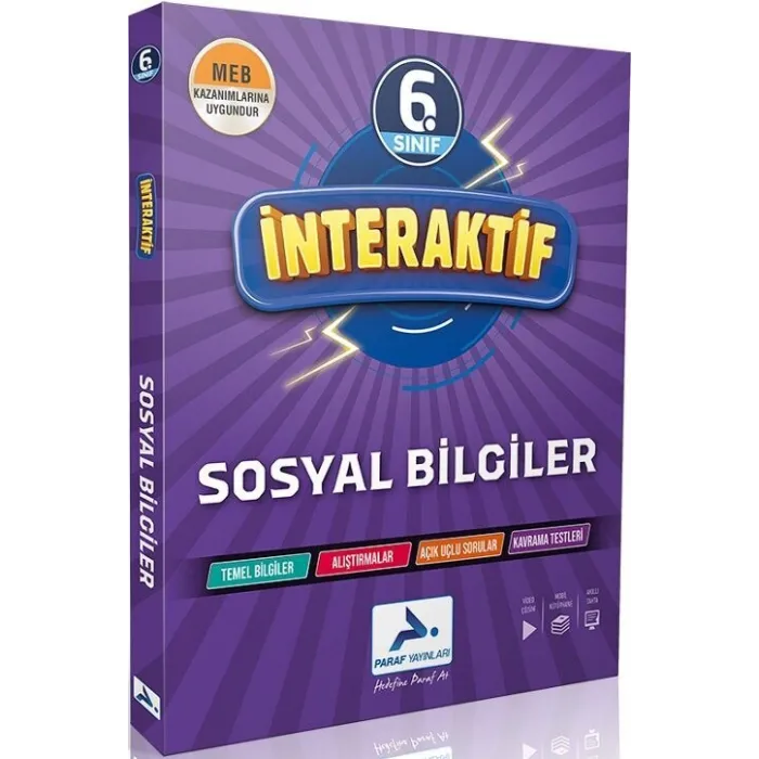 Paraf Yayınları 6. Sınıf İnteraktif Sosyal Bilgiler Soru Kütüphanesi