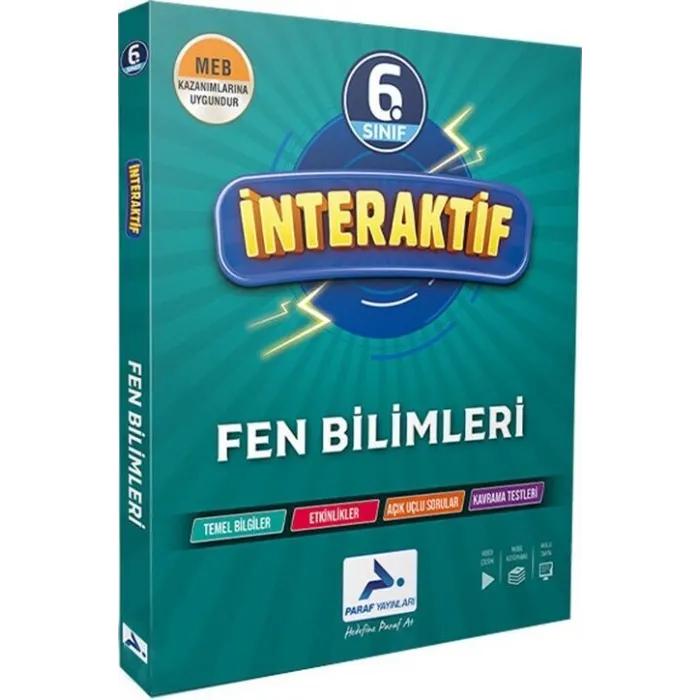 Paraf Yayınları 6. Sınıf İnteraktif Fen Bilimleri Soru Kütüphanesi