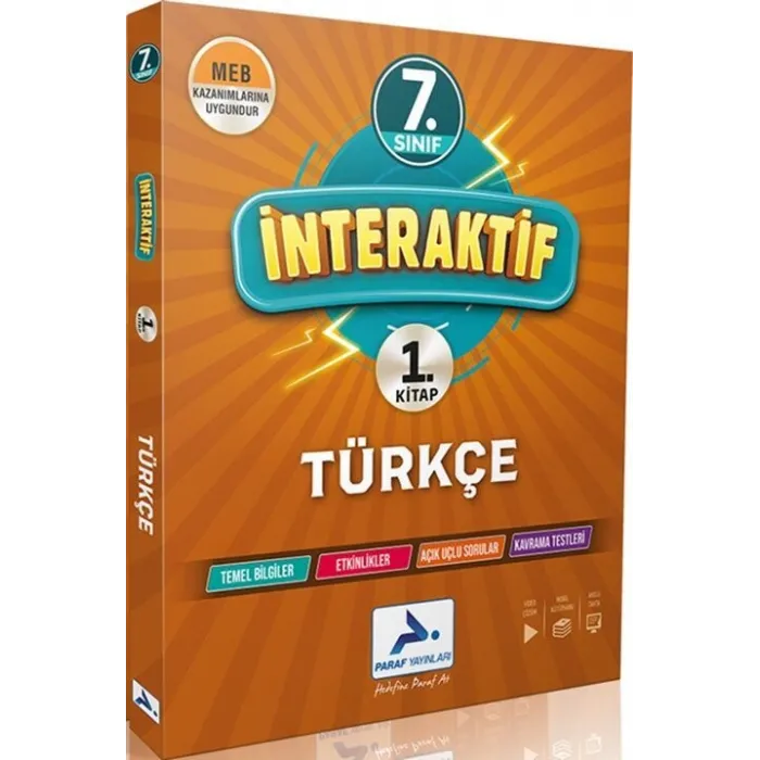 Paraf Yayınları 7. Sınıf İnteraktif Türkçe Soru Bankası