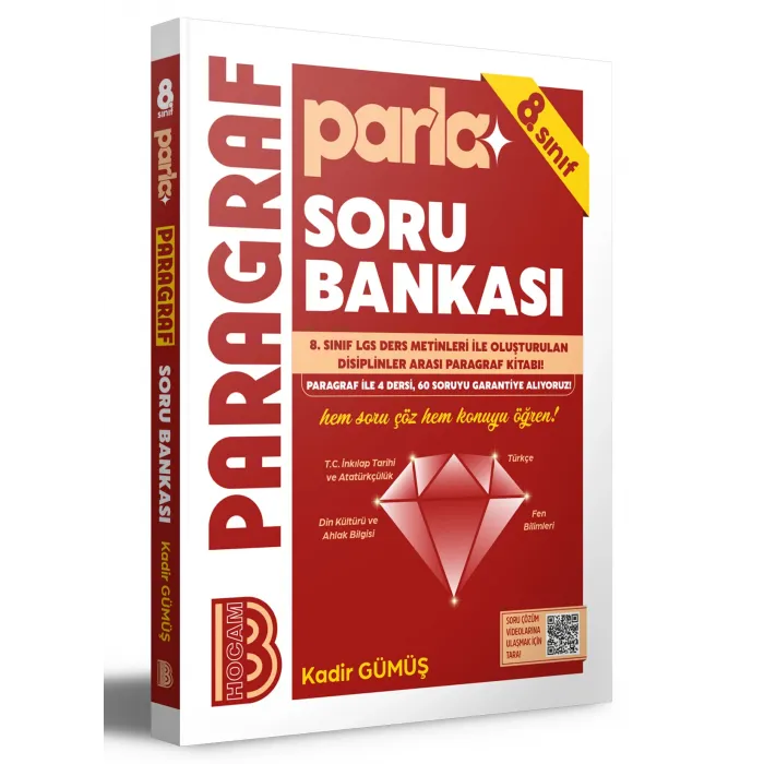 PARLA 8. Sınıf LGS Paragraf Soru Bankası Benim Hocam Yayınları