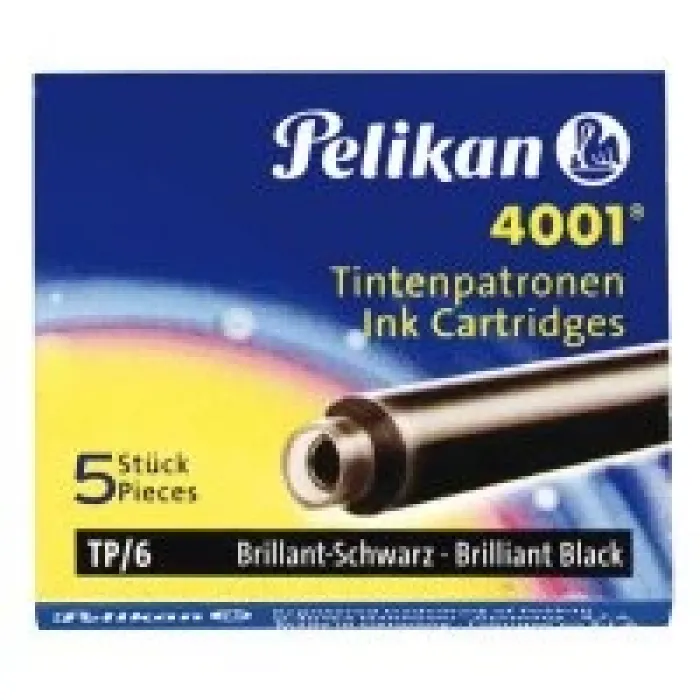 Pelikan Dolma Kalem Kartuş 4001 Dev Siyah 5li 310615