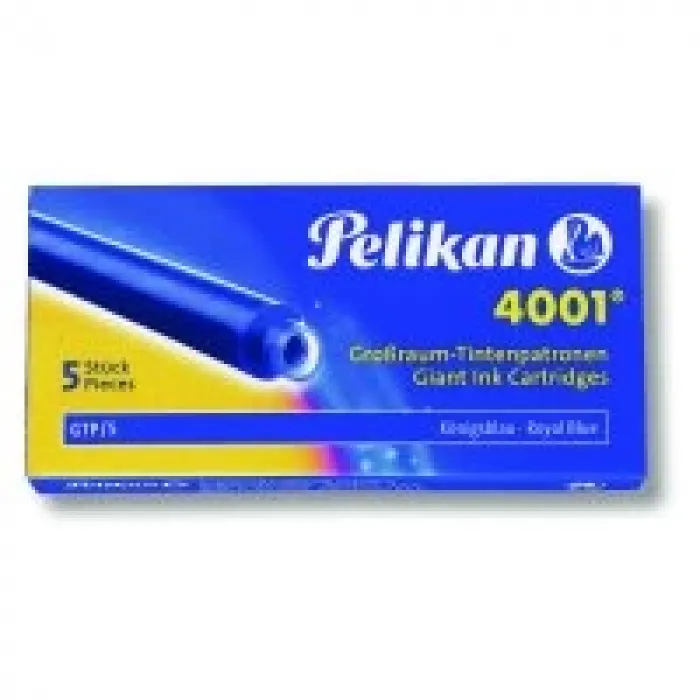 Pelikan Dolma Kalem Kartuşu 4001 Dev Mavi 5li 310748