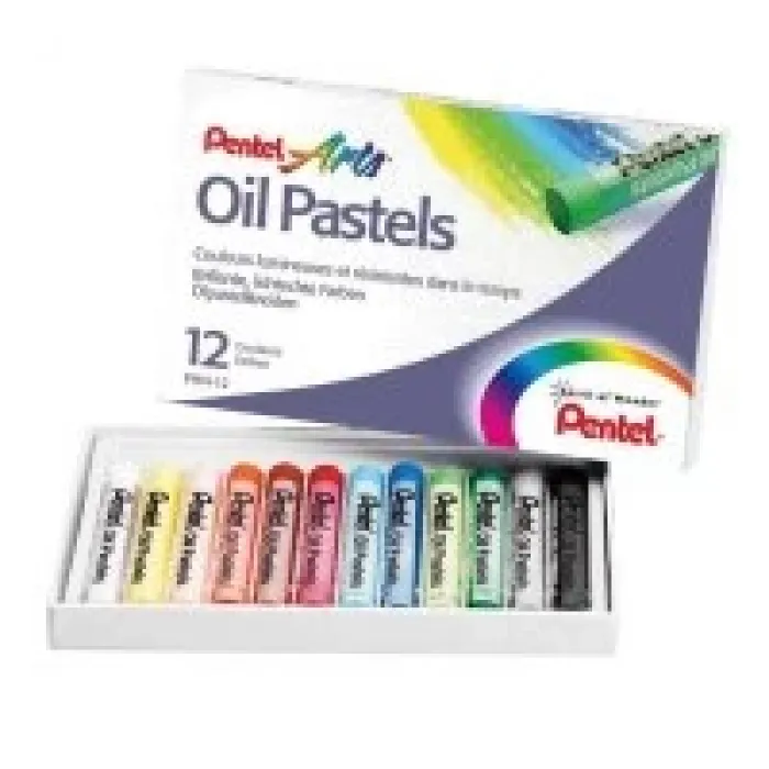 Pentel 12 Renk Pastel Boya Phn12