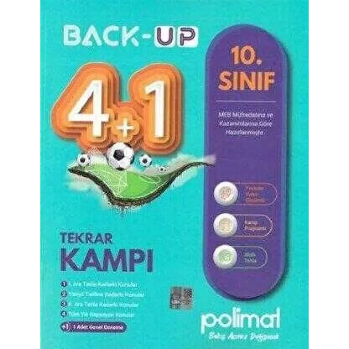 Polimat Yayınları 10. Sınıf Back Up 4+1 Kamp Kitabı