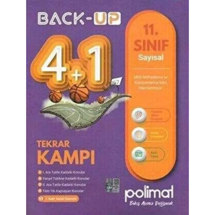 Polimat Yayınları 11. Sınıf Back Up 4+1 Sayısal Kamp Kitabı