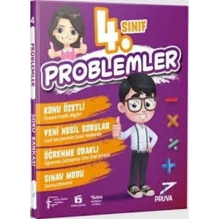 PRUVA AKADEMİ 4. SINIF PROBLEMLER SORU BANKASI