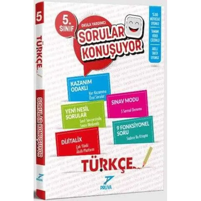 Pruva Akademi 5. Sınıf Türkçe Soru Bankası