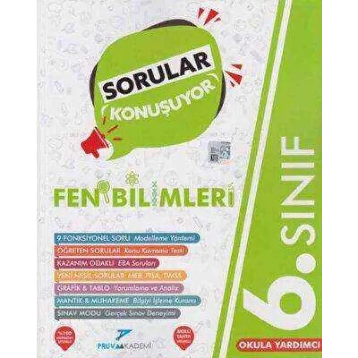 Pruva Akademi 6. sınıf Fen Bilimleri Soru Bankası