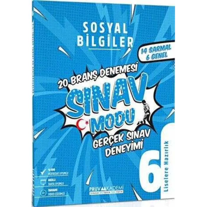 Pruva Akademi 6. Sınıf Sosyal Bilgiler Deneme