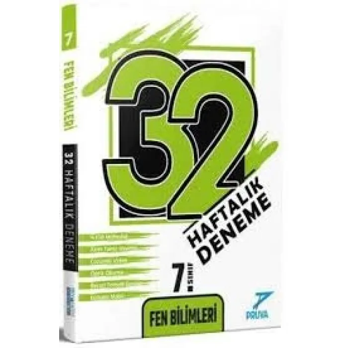 PRUVA AKADEMİ 7. SINIF 32 HAFTA FEN BİLİMLERİ