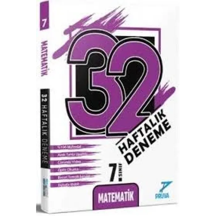 PRUVA AKADEMİ 7. SINIF 32 HAFTA MATEMATİK