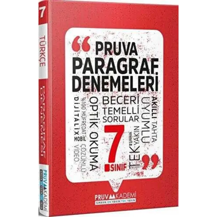 Pruva Akademi 7. Sınıf Paragraf Deneme