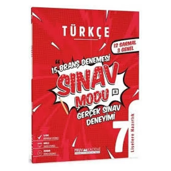 PRUVA AKADEMİ 7. SINIF SINAV MODU BRANŞ DENEMESİ TÜRKÇE