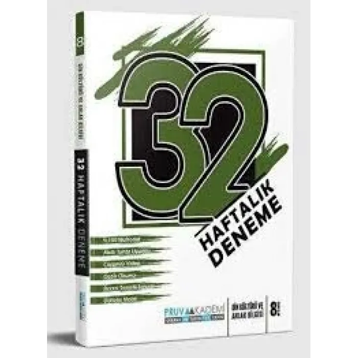 PRUVA AKADEMİ 8. SINIF 32 HAFTA DİN KÜLTÜRÜ