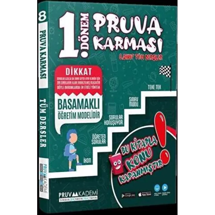 Pruva Akademi 8. Sınıf LGS Tüm Dersler 1. Dönem Pruva Karması